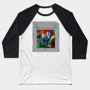 A Laughing Death in Meatspace Game Cartridge Baseball T-Shirt